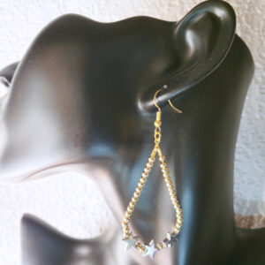 Dangling Golden starry earings