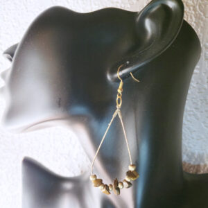 Tear drop tigers eye earrings