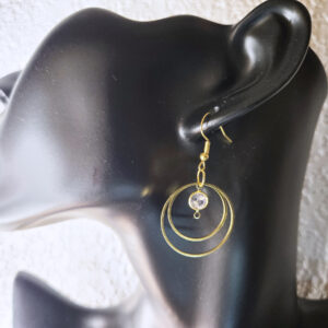 Hanging Golden Hoop Earrings