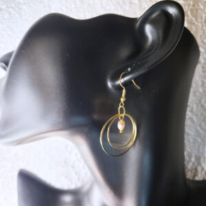 Hanging Golden Hoop Earrings