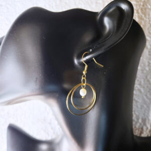 Hanging Golden Hoop Earrings