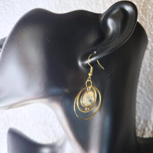 Hanging Golden Hoop Earrings