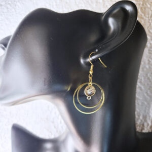 Hanging Golden Hoop Earrings