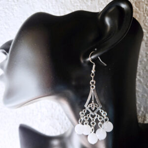 Hanging Diamond-Shaped Earrings