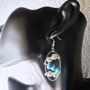Hanging Oval Earrings