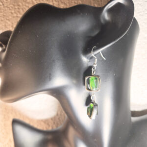 Square Shaped Bead Earrings