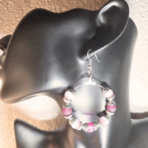 Hoop Earrings with Beads