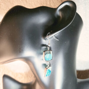 Square Shaped Bead Earrings