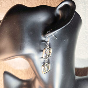 Square Shaped Bead Earrings