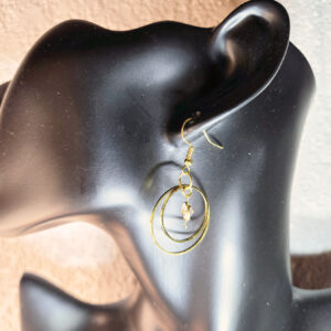 Hanging Golden Hoop Earrings