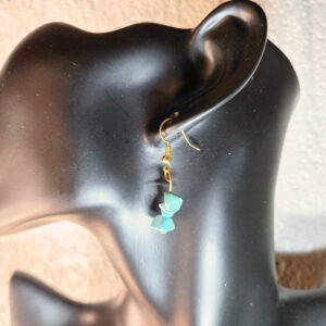 Natural Cut Stone Earrings