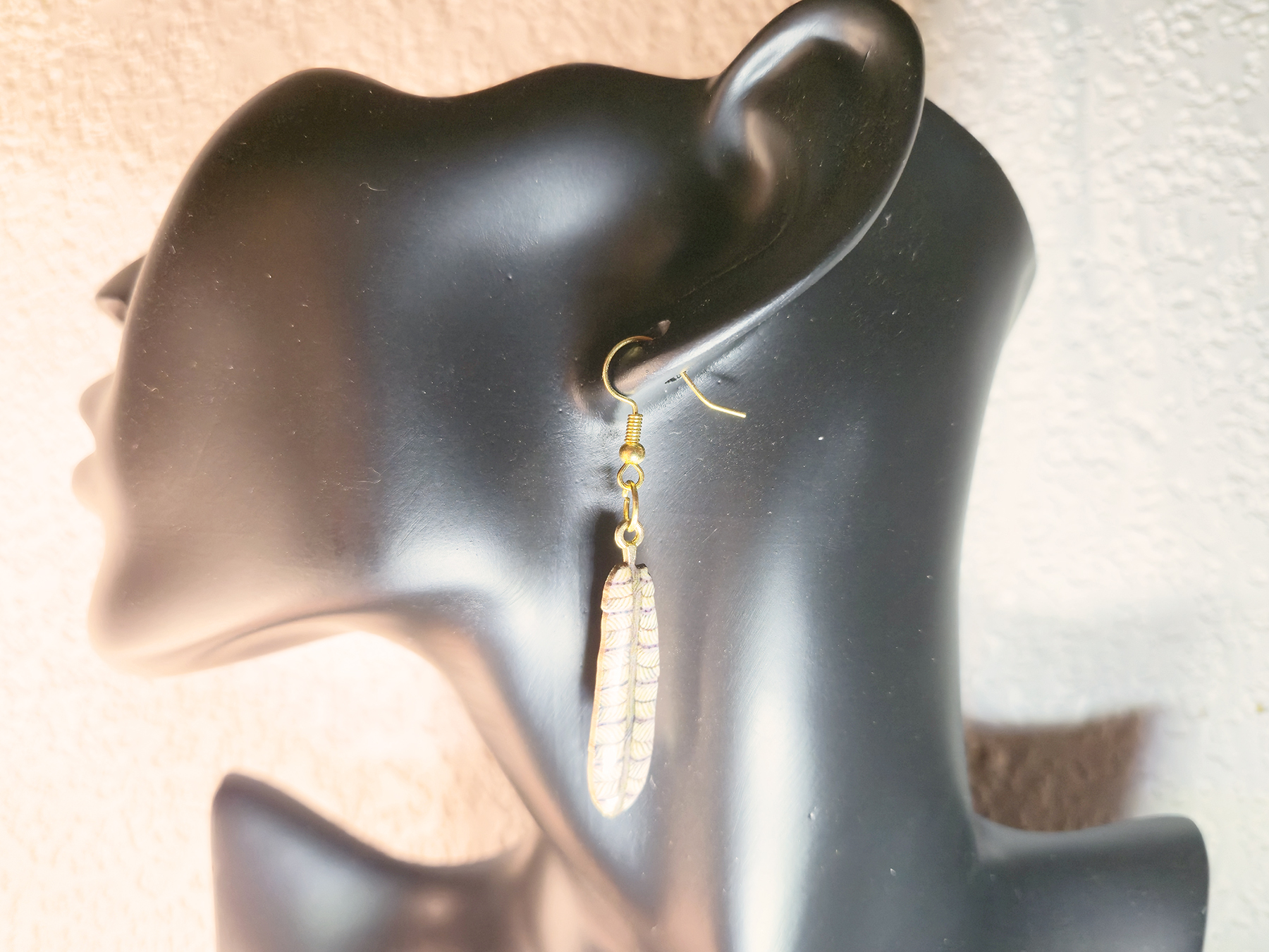 Feather Charm Earrings