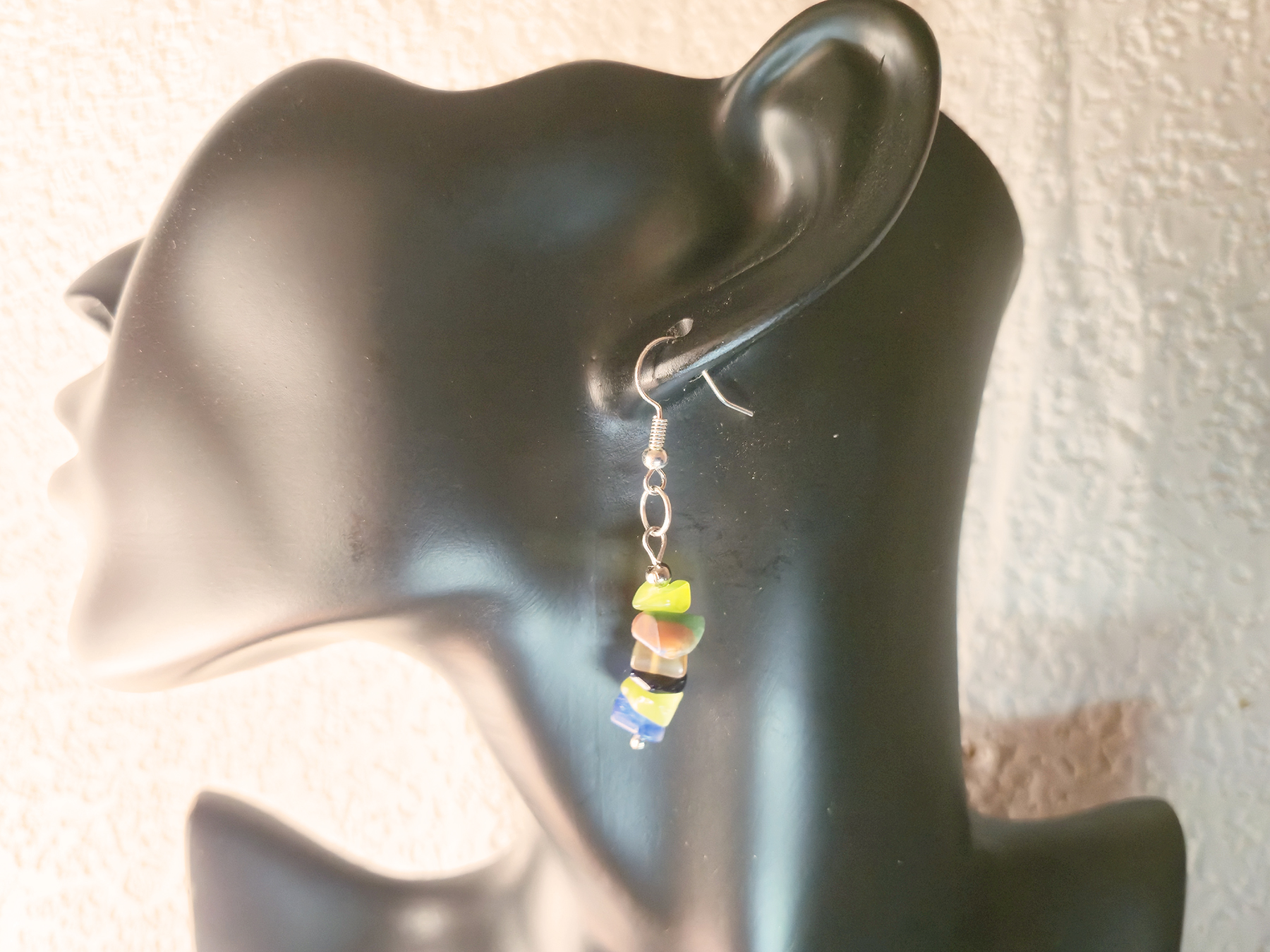 Stacked Stone Earrings