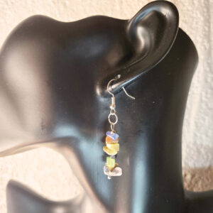 Stacked Stone Earrings