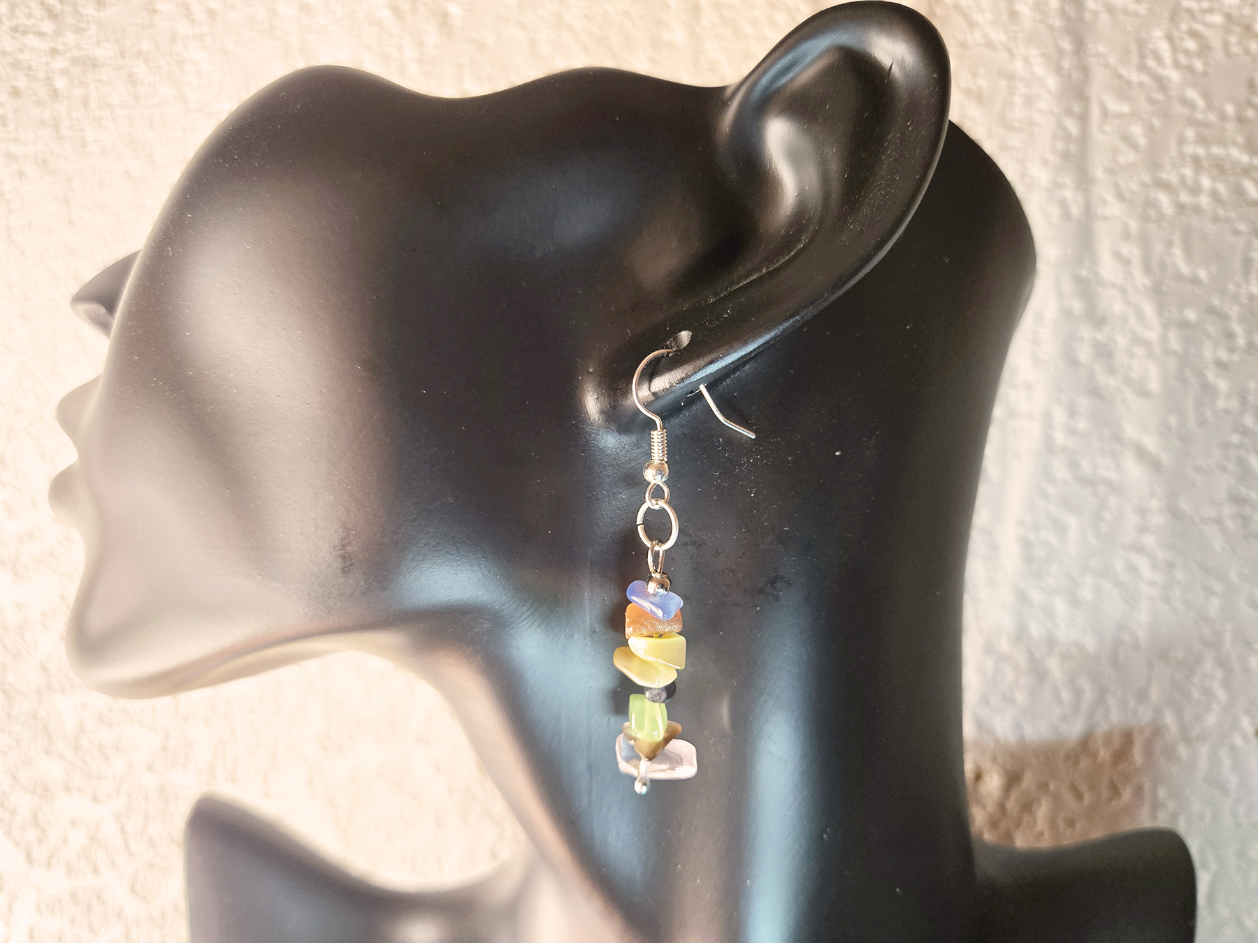 Stacked Stone Earrings