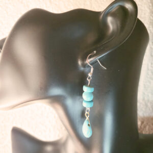 Bead String Earrings with Tear