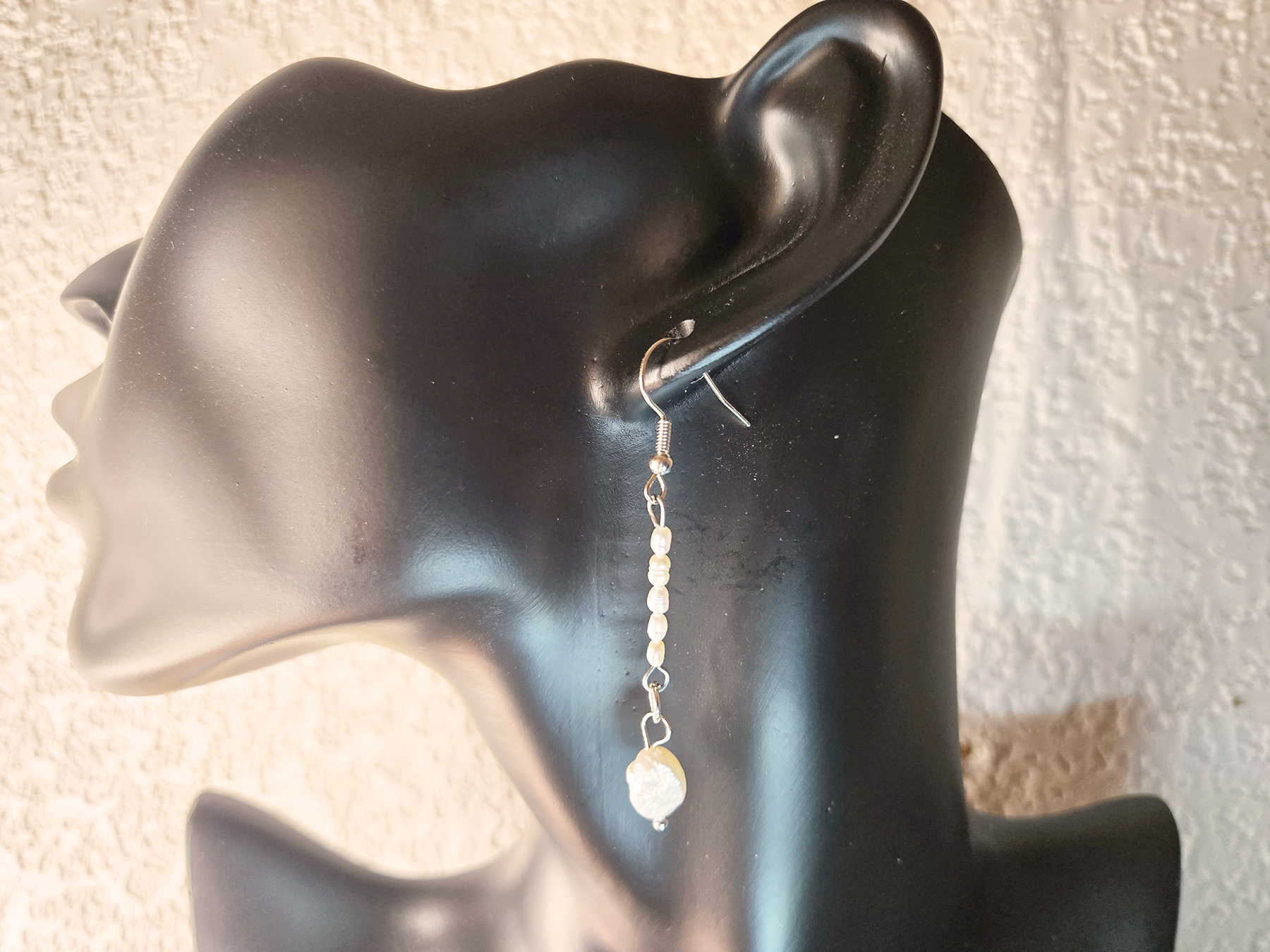 Bead String Earrings