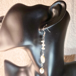 Long Pearly Hanging Earrings