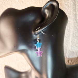 hanging stars earrings