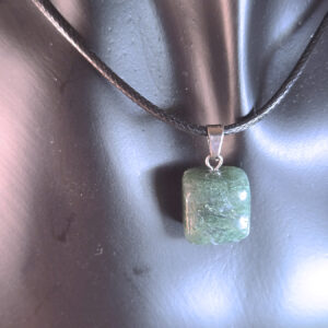 Tumbled Tree Agate Pendant Necklace