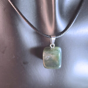 Tumbled Tree Agate Pendant Necklace