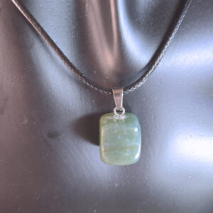 Tumbled Jade Pendant Necklace