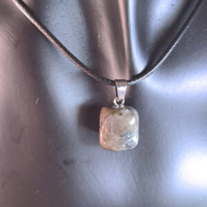 Tumbled Smoky Quartz Pendant Necklace
