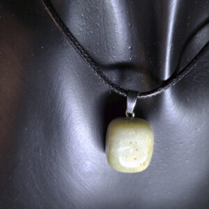 Tumbled Light Green Aventurine Pendant Necklace