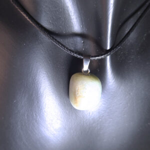 Tumbled Light Green Aventurine Pendant Necklace