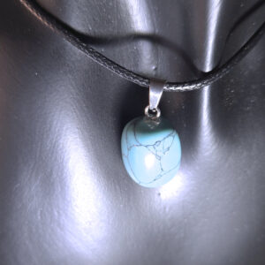 Tumbled Howlite Pendant Necklace