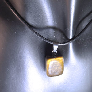 Tumbled Tiger's Eye Pendant Necklace