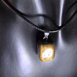 Tumbled Tiger's Eye Pendant Necklace