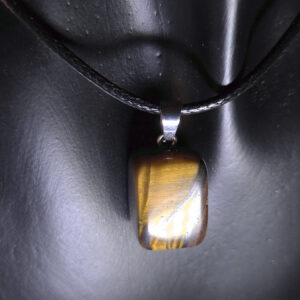 Tumbled Tiger's Eye Pendant Necklace