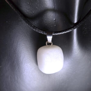 Tumbled Rose Quartz Pendant Necklace